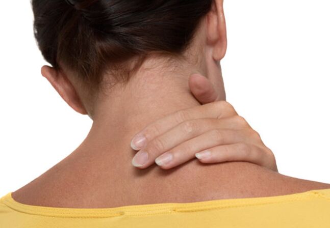 The pain in the neck with osteocondrosis of the cervical