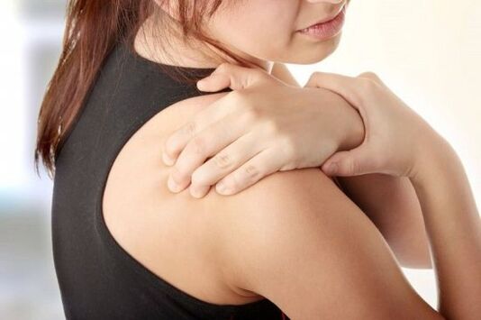 Back pain with cervical osteocondrosis